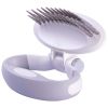 Pet Life 'Gyrater' Swivel Travel Dual-Rowed Grooming Undercoat Pet Rake